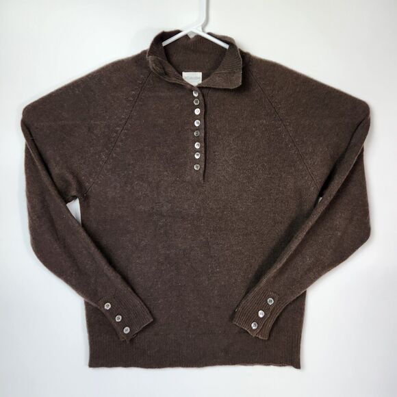 Eclectic Sweater Mens M Lambs Wool Blend Grandpa Style Preppy Career Wear Oxford - Picture 1 of 10